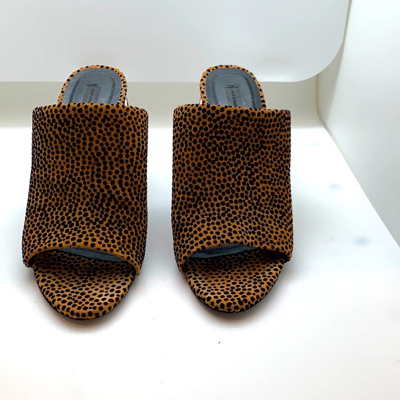 Alexander Wang leopard suede mules - Picture 1 of 7